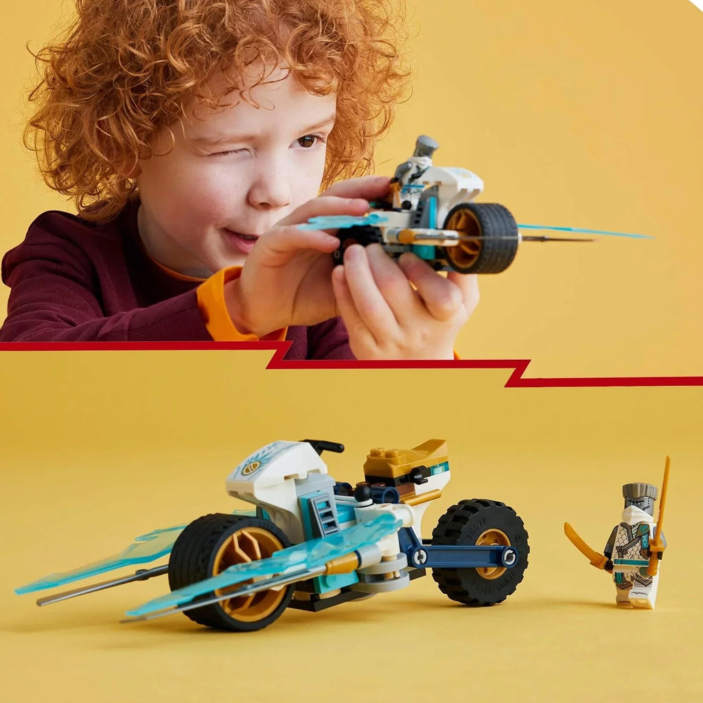 LEGO NINJAGO 71816 Zane’s Ice Blade Motorcycle – Action Building Toy for Ages 7+ - Naivri