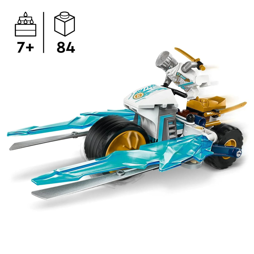 LEGO NINJAGO 71816 Zane’s Ice Blade Motorcycle – Action Building Toy for Ages 7+ - Naivri