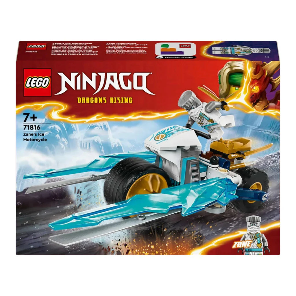 LEGO NINJAGO 71816 Zane’s Ice Blade Motorcycle – Action Building Toy for Ages 7+ - Naivri