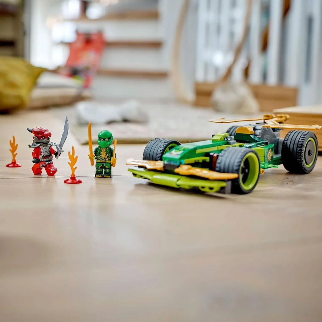 LEGO NINJAGO 71828 – Lloyd’s Pull-Back Race Car | Action-Packed Pull-Back Vehicle Toy for Kids Aged 7+ | With Lloyd & Dragon Warrior Minifigures | TV-Inspired Build & Play Set | Racing Toy for Boys & Girls - Naivri