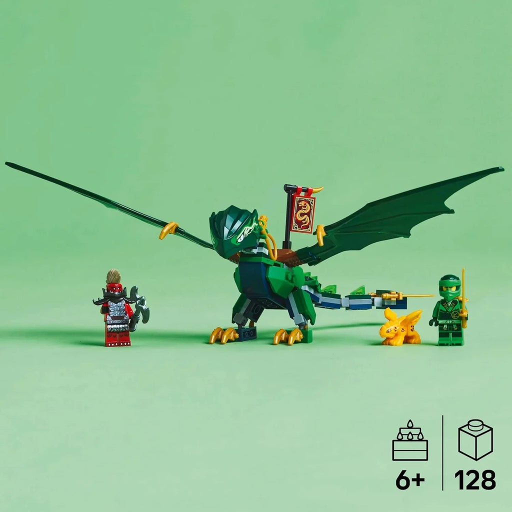 LEGO Ninjago 71829 Green Forest Dragon Build Set – Posable Dragon Adventure Toy for Ages 6+ - Naivri
