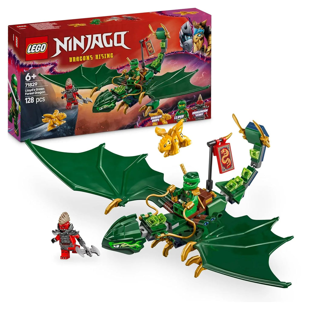 Lego Ninjago 71829 Lloyd's Green Forest Dragon - Naivri