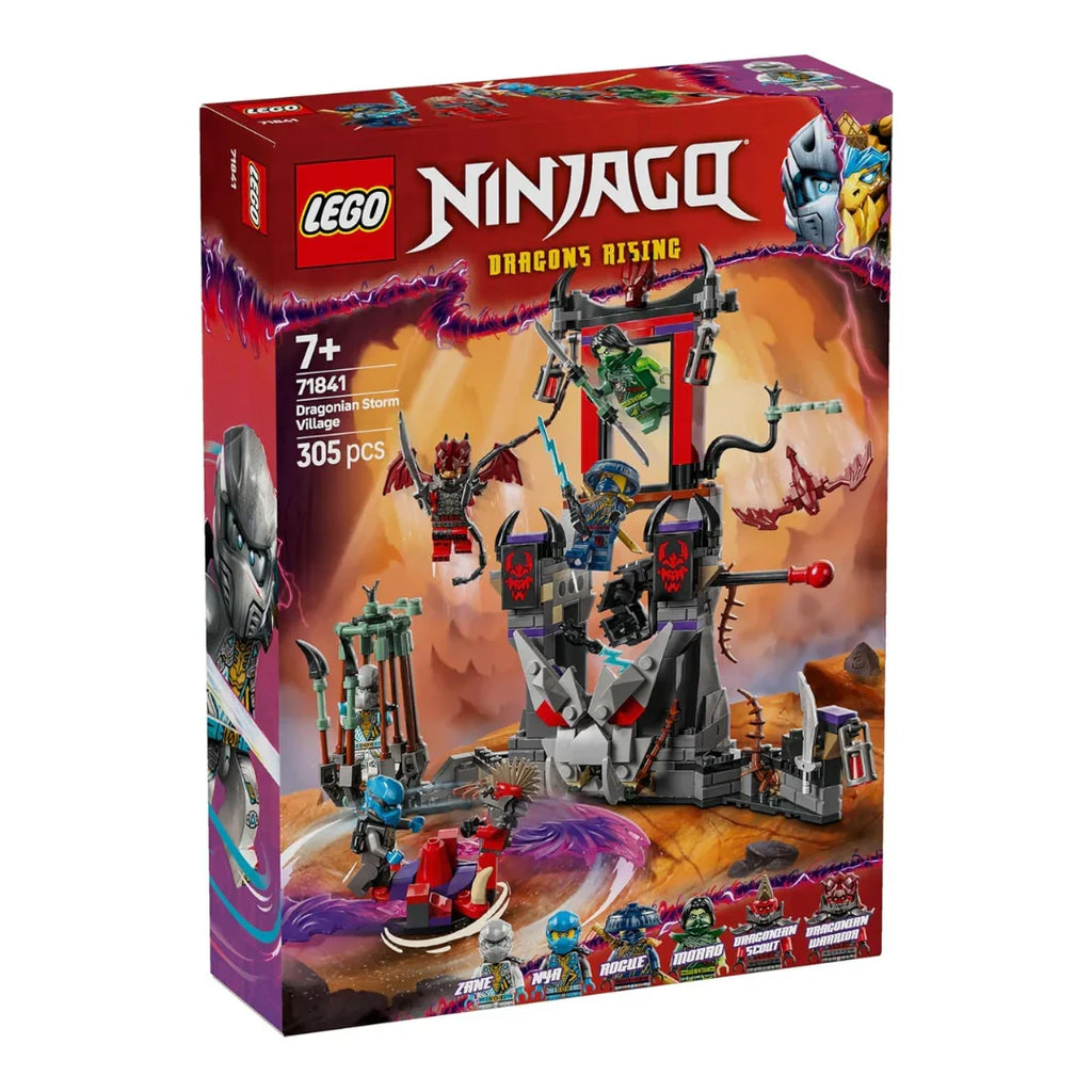 LEGO Ninjago 71841 Dragonian Storm Village Battle Arena – Action Playset for Ninja Roleplay (7+) - Naivri