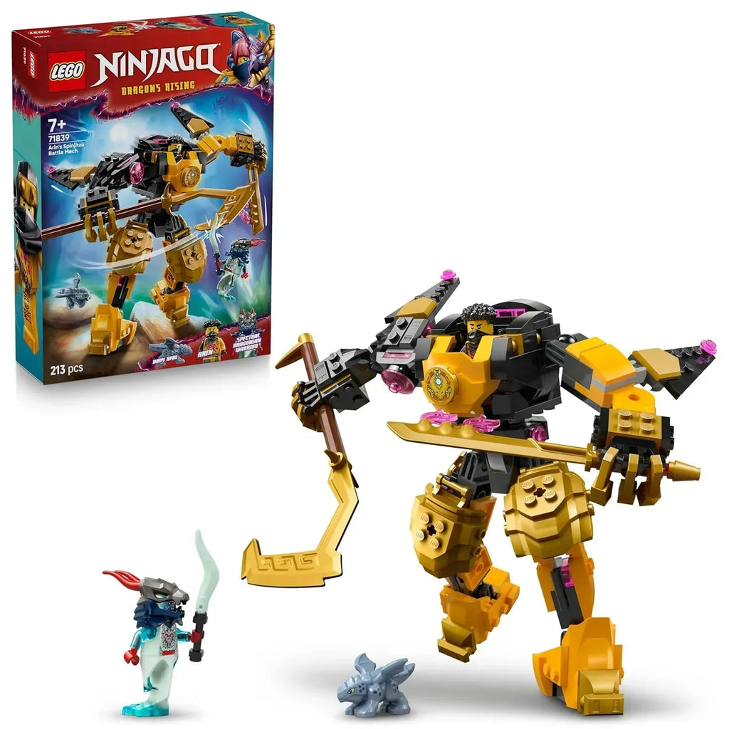 Lego Ninjago Arin’s Spinjitzu Battle Mech Toy Set – Building Blocks for Ninja Adventures - Naivri