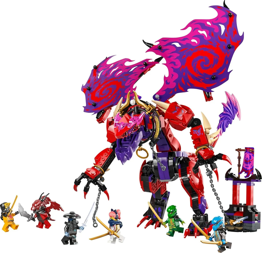 Lego Ninjago Thunderfang Dragon of Chaos – Ninja Toy Set for Kids 8+ - Naivri
