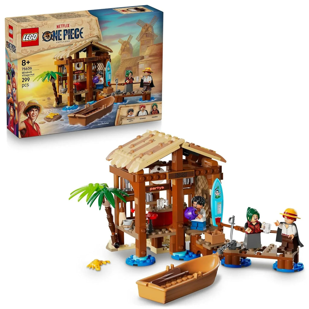 LEGO One Piece 75636 Windmill Village Adventure Hut – Pirate Building Set for Ages 8+ - Naivri