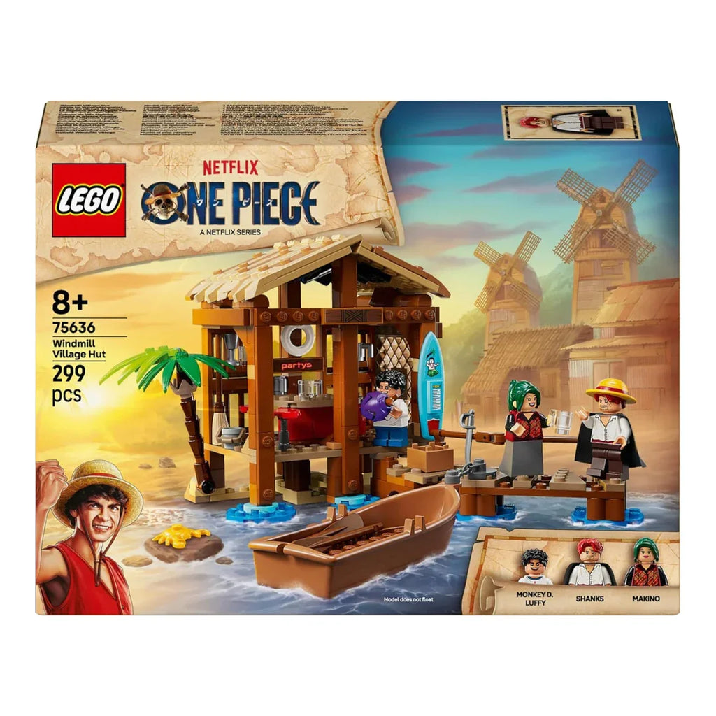 LEGO One Piece Windmill Village Adventure Hut – Pirate Building Set for Ages 8+ - Naivri