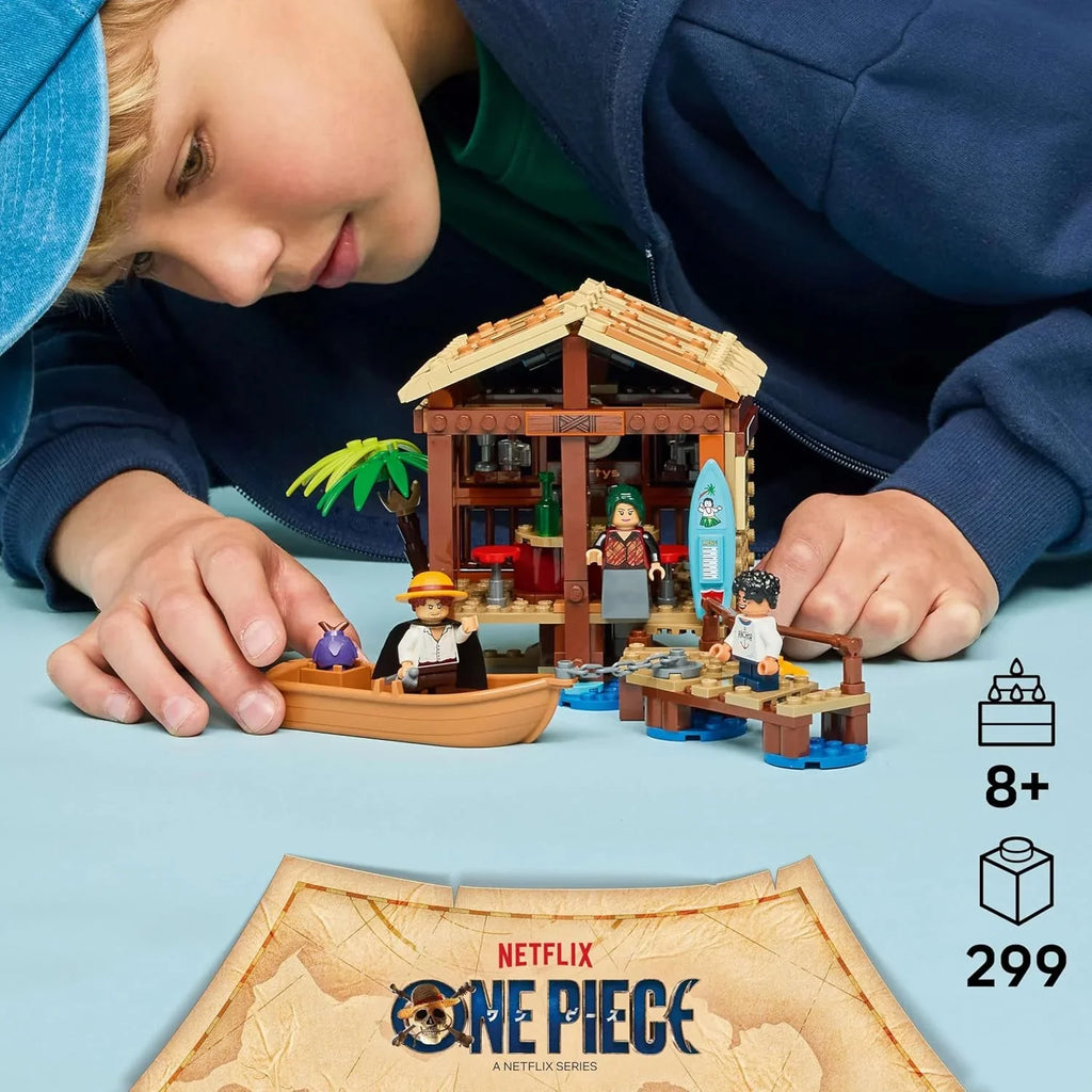 LEGO One Piece Windmill Village Adventure Hut – Pirate Building Set for Ages 8+ - Naivri