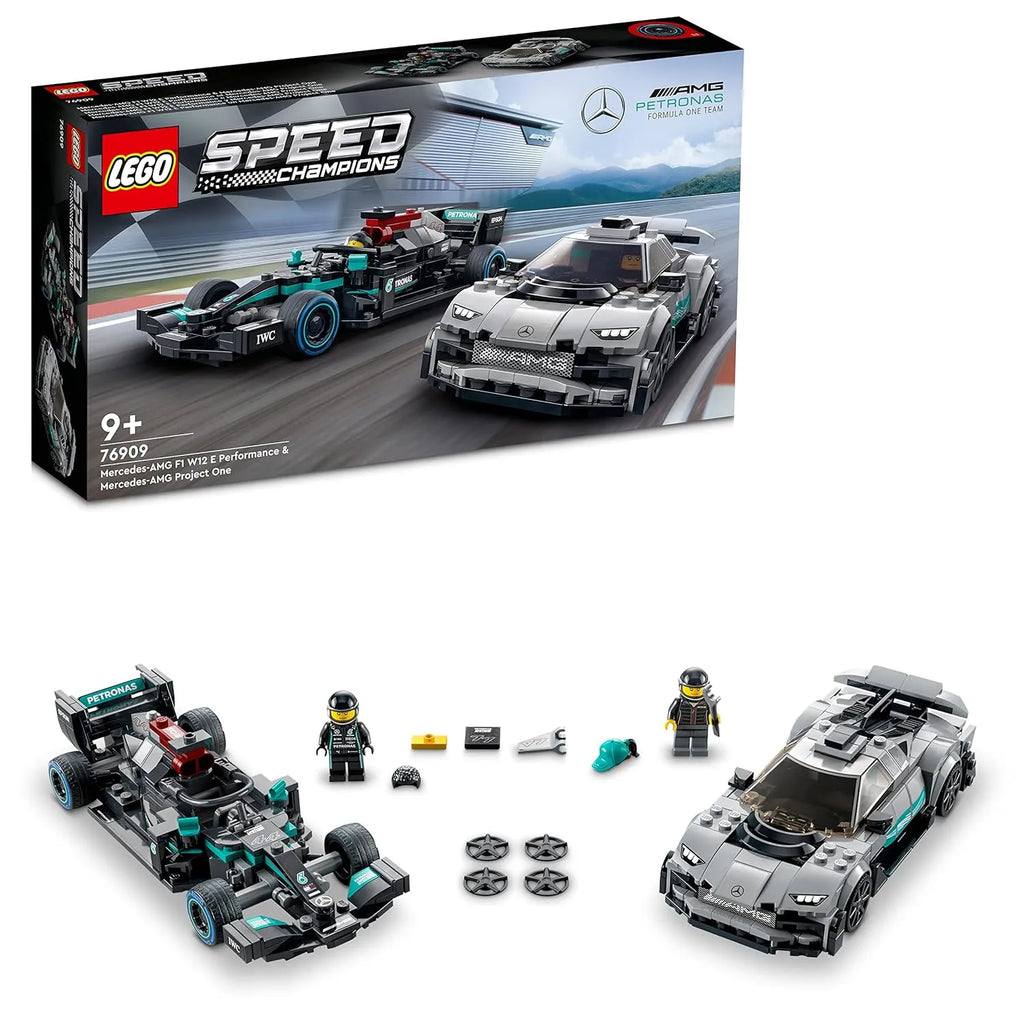 Lego Speed Champions 76909 Mercedes-AMG F1 W12 E Performance & Mercedes-AMG Project One - Naivri