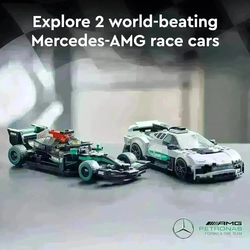 Lego Speed Champions 76909 Mercedes-AMG F1 W12 E Performance & Mercedes-AMG Project One - Naivri