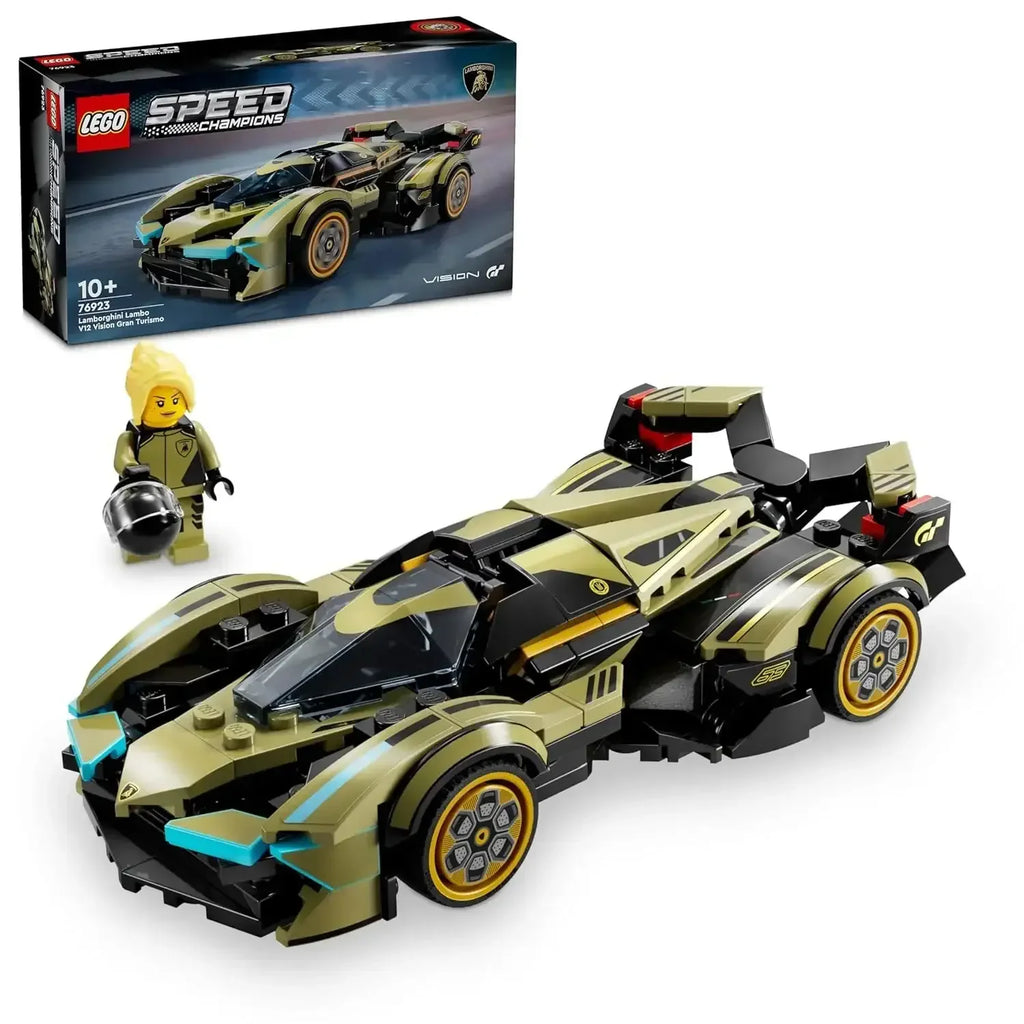 LEGO Speed Champions 76923 Lamborghini Vision GT Supercar – Collector Building Set for Ages 10+ - Naivri
