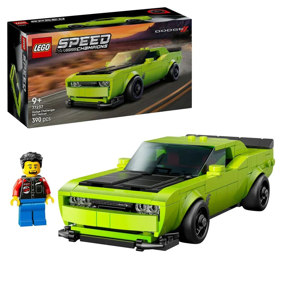 LEGO Speed Champions 77237 Dodge Challenger SRT Hellcat – Muscle Car Replica for Ages 9+ - Naivri
