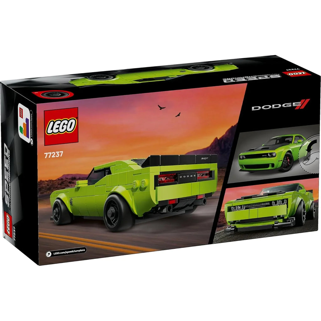 LEGO Speed Champions 77237 Dodge Challenger SRT Hellcat – Muscle Car Replica for Ages 9+ - Naivri