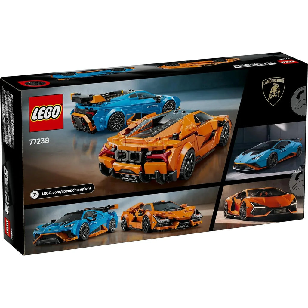 LEGO Speed Champions 77238 Lamborghini Revuelto & Huracán STO Duo Set – Premium Performance Car Build for Ages 10+ - Naivri