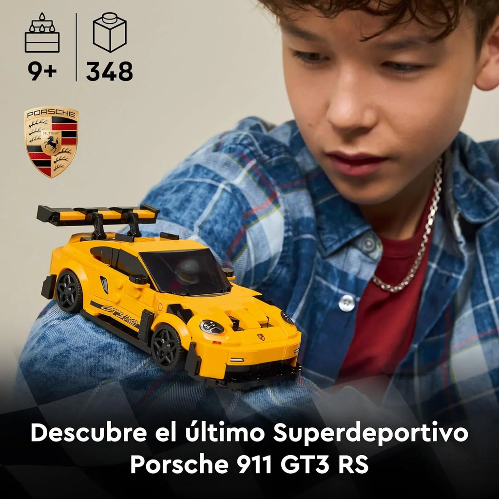 LEGO Speed Champions 77239 Porsche 911 GT3 RS – Super Car Model for Kids 9+ & Collectors - Naivri
