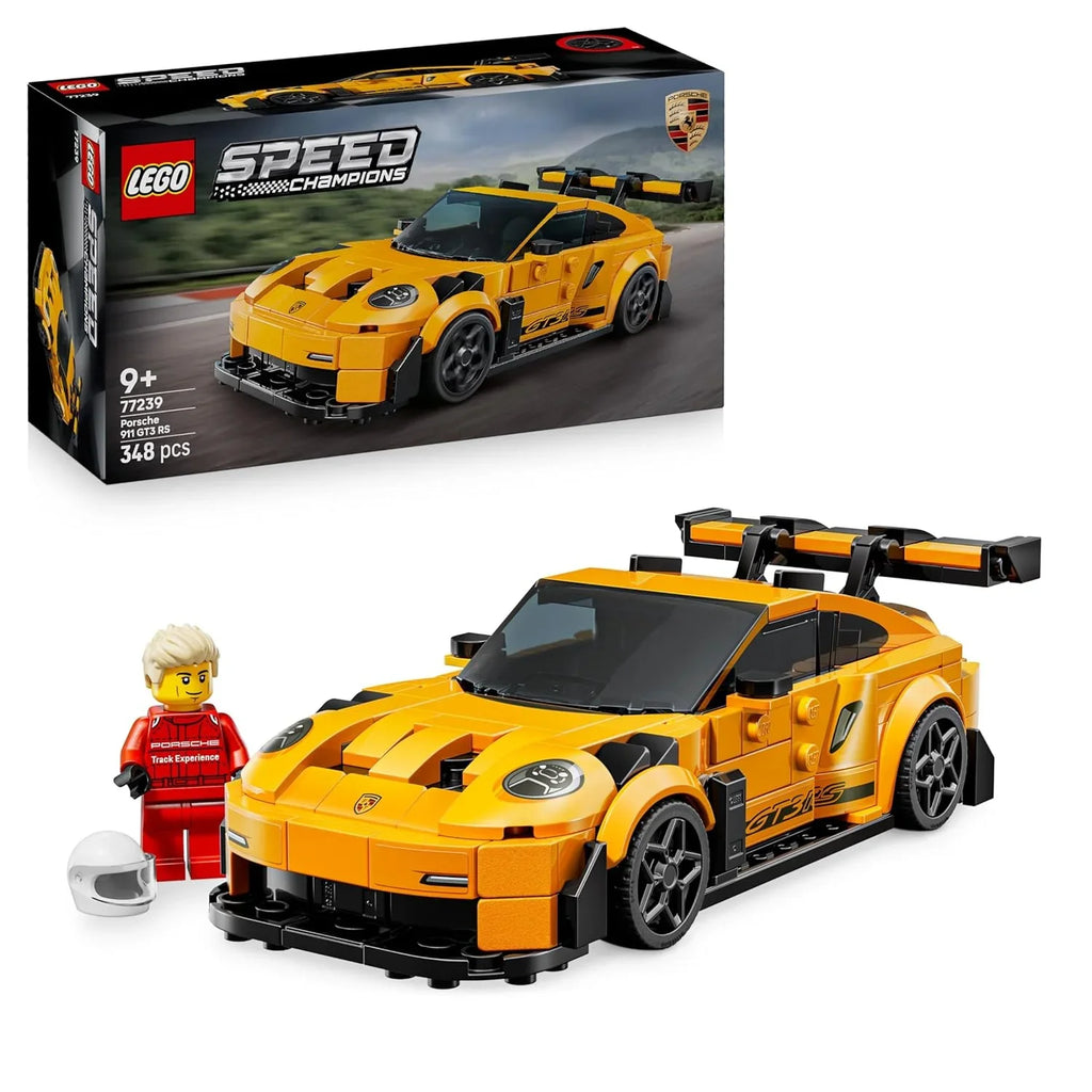 LEGO Speed Champions 77239 Porsche 911 GT3 RS – Super Car Model for Kids 9+ & Collectors - Naivri