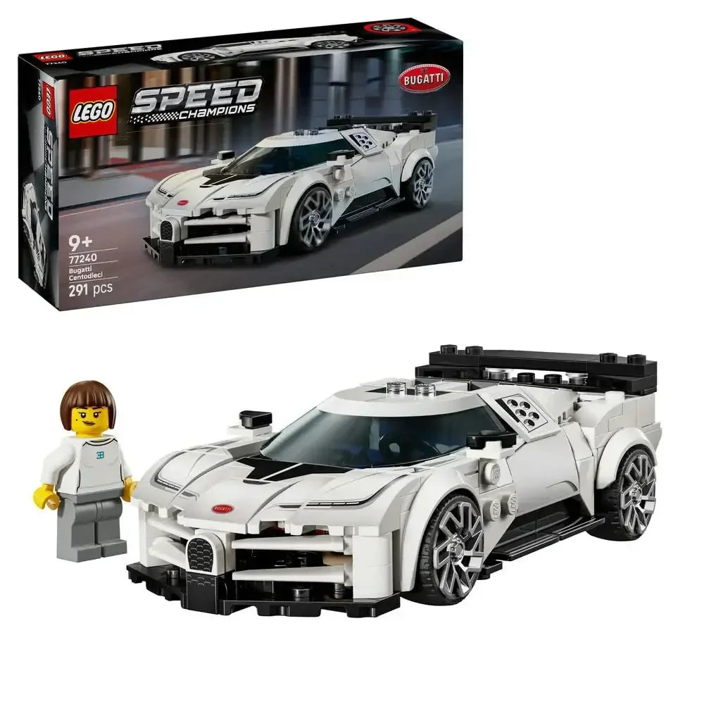 LEGO Speed Champions 77240 Bugatti Centodieci – Hyper Sports Car Model for Kids 9+ & Collectors - Naivri