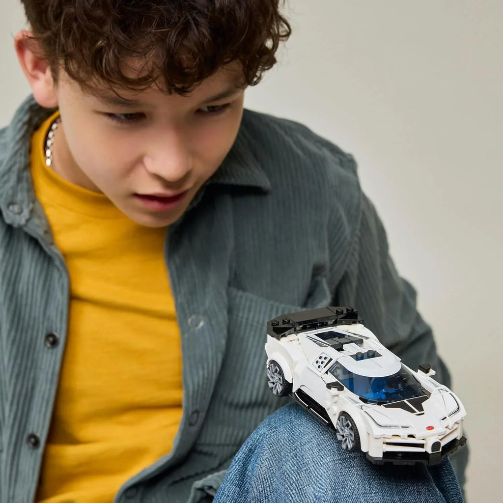 LEGO Speed Champions 77240 Bugatti Centodieci – Hyper Sports Car Model for Kids 9+ & Collectors - Naivri