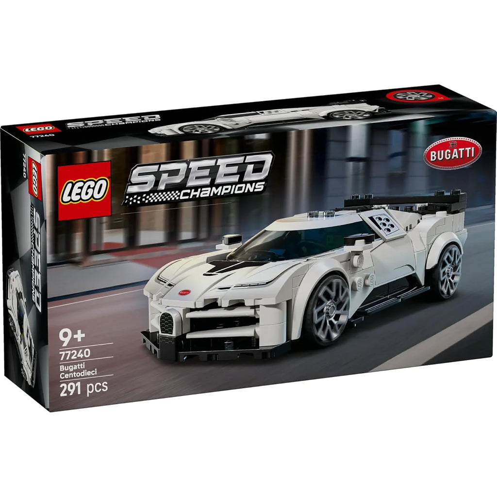 LEGO Speed Champions 77240 Bugatti Centodieci – Hyper Sports Car Model for Kids 9+ & Collectors - Naivri