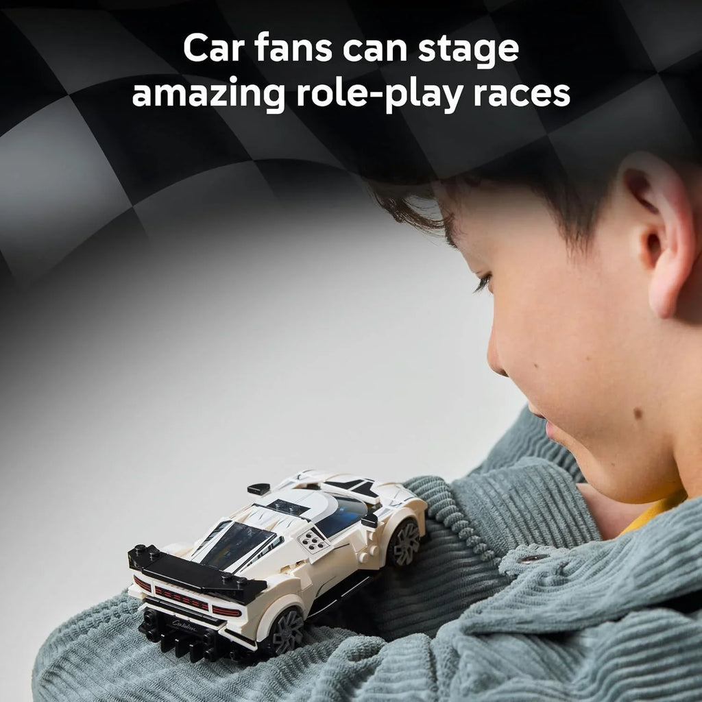 LEGO Speed Champions 77240 Bugatti Centodieci – Hyper Sports Car Model for Kids 9+ & Collectors - Naivri