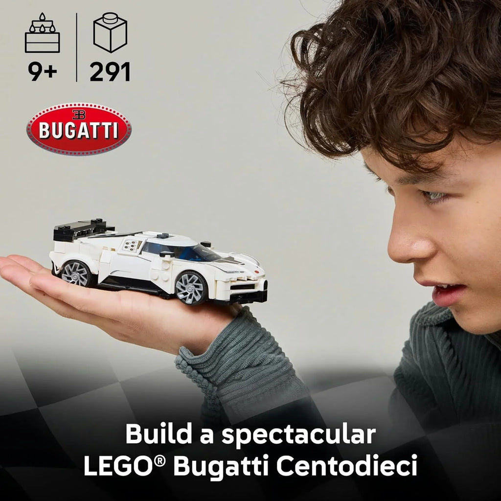LEGO Speed Champions 77240 Bugatti Centodieci – Hyper Sports Car Model for Kids 9+ & Collectors - Naivri