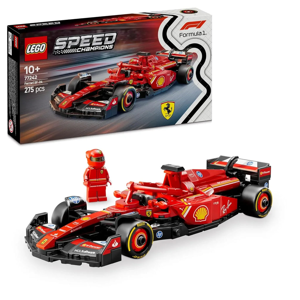 LEGO Speed Champions 77242 Ferrari SF-24 F1® Race Car Building Set | 2024 Ferrari Formula 1 Toy for Ages 10+ - Naivri
