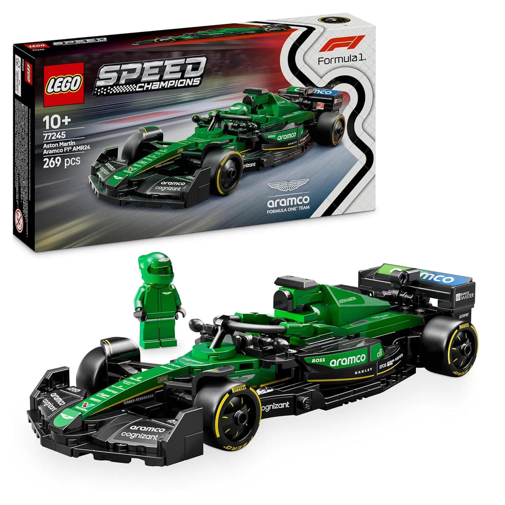 LEGO Speed Champions 77245 Aston Martin Aramco F1® AMR24 Race Car – 2024 Formula 1 Building Set for Ages 10+ - Naivri