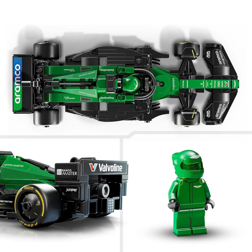 LEGO Speed Champions 77245 Aston Martin Aramco F1® AMR24 Race Car – 2024 Formula 1 Building Set for Ages 10+ - Naivri