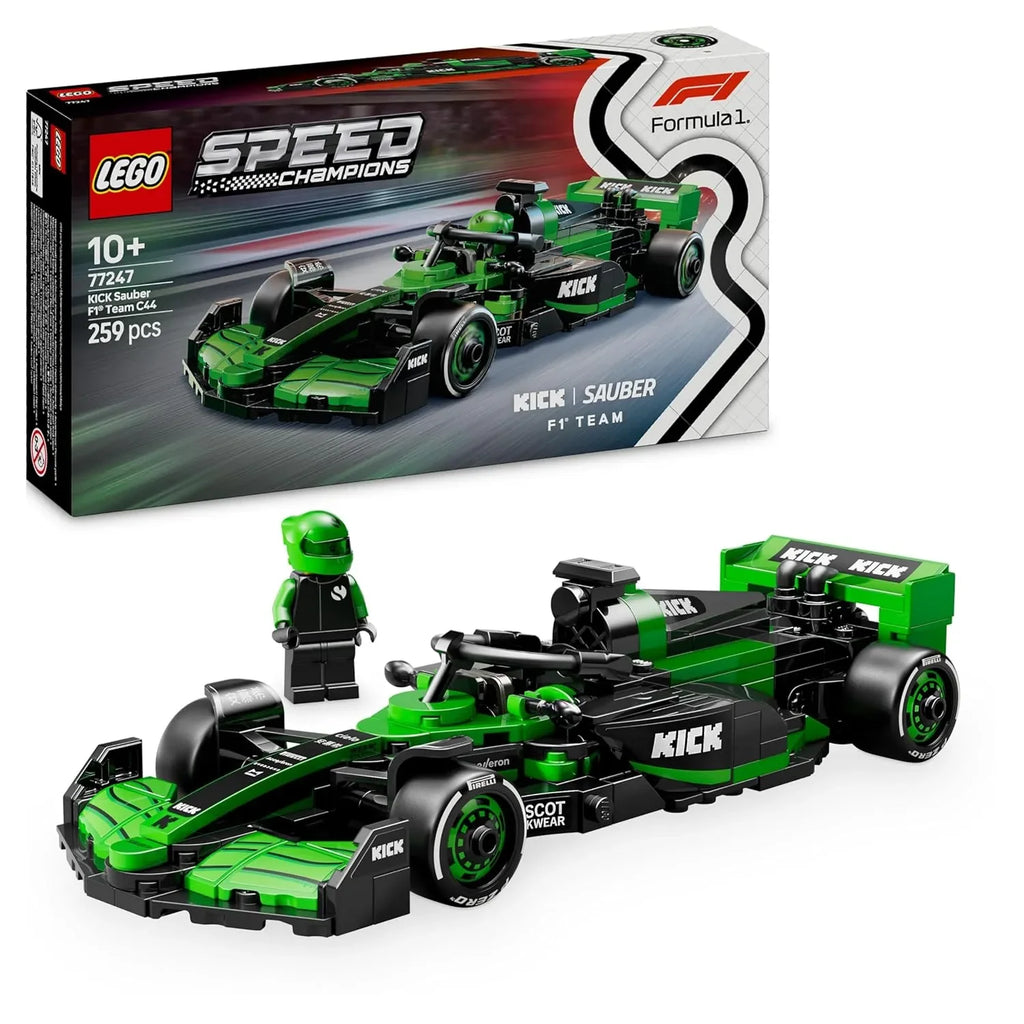 LEGO Speed Champions 77247 KICK Sauber F1® Team C44 Race Car – 2024 Formula 1 Building Set for Kids 10+ - Naivri