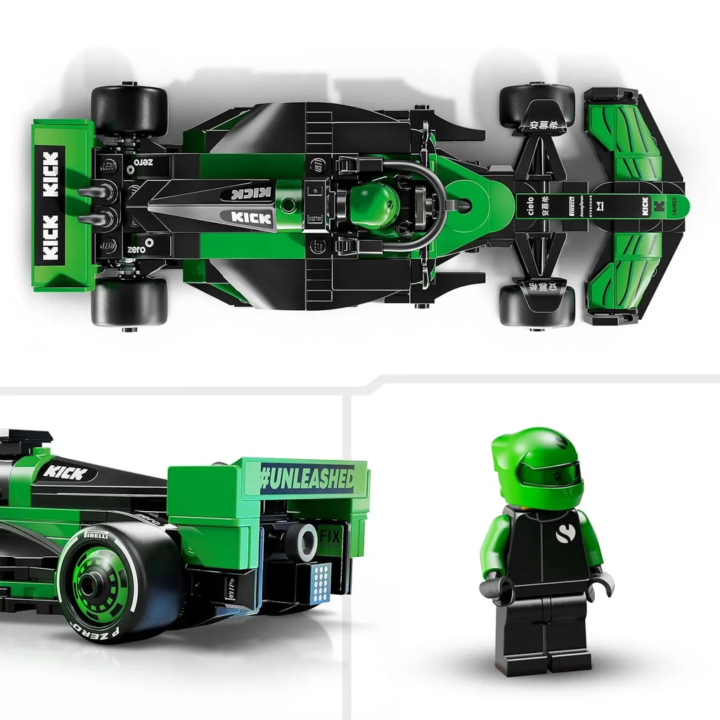 LEGO Speed Champions 77247 KICK Sauber F1® Team C44 Race Car – 2024 Formula 1 Building Set for Kids 10+ - Naivri