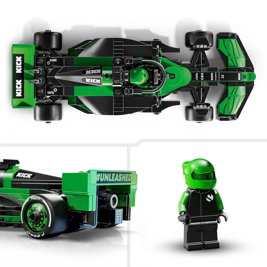 LEGO Speed Champions 77247 KICK Sauber F1® Team C44 Race Car – 2024 Formula 1 Building Set for Kids 10+ - Naivri