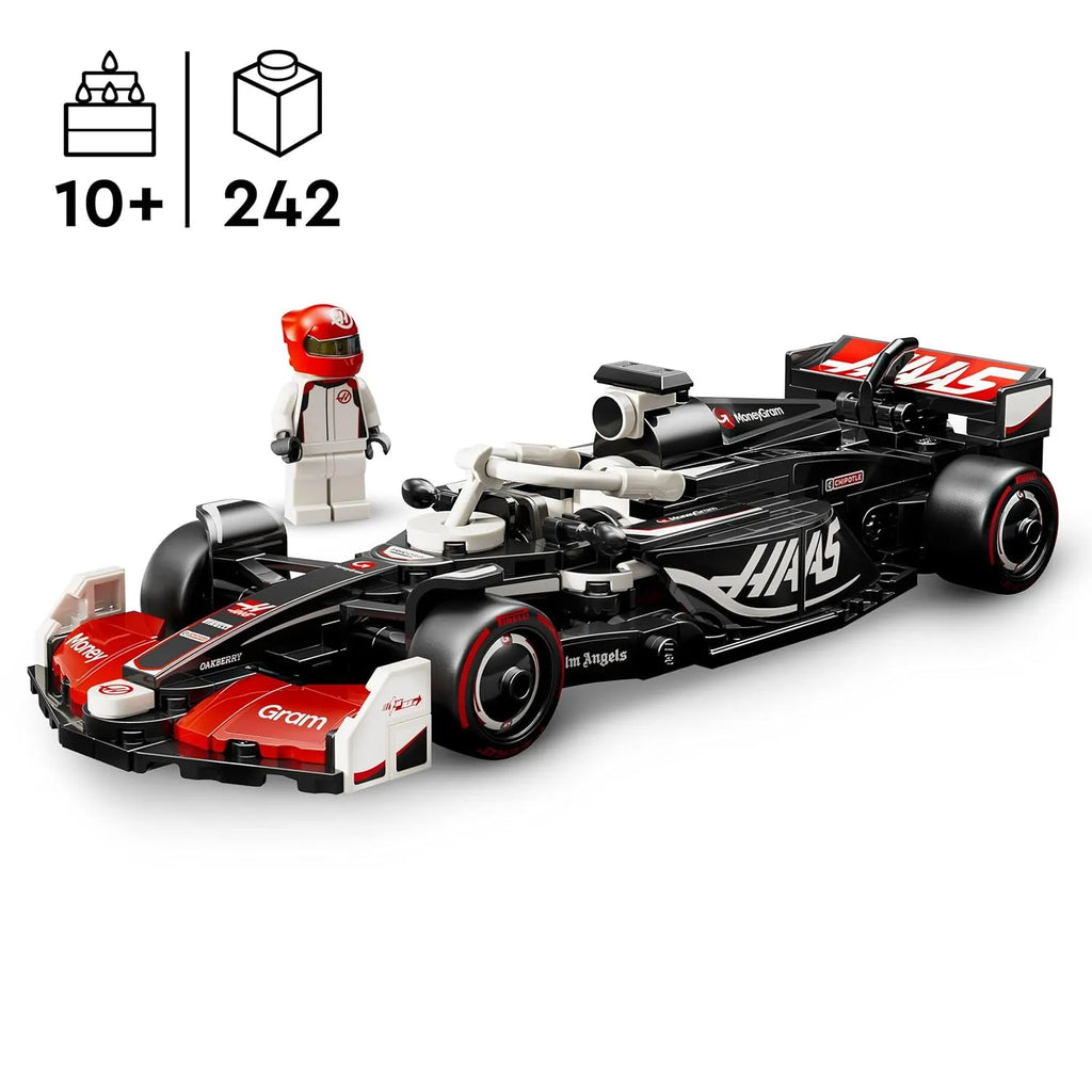 LEGO Speed Champions 77250 MoneyGram Haas F1® VF-24 Race Car Building Set for Kids 10+ | Formula 1 Toy - Naivri