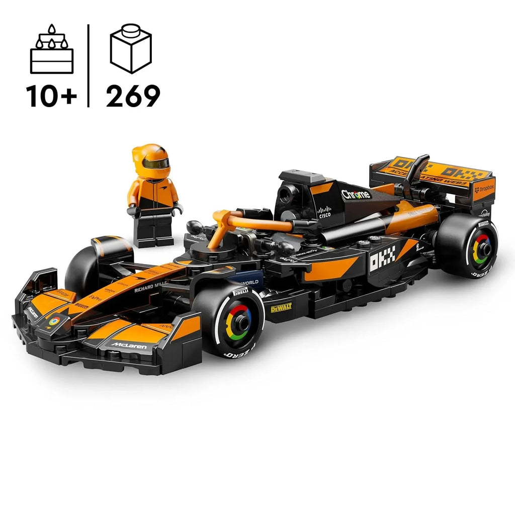 LEGO Speed Champions 77251 McLaren F1® Team MCL38 Race Car Set – 2024 Formula 1 Building Toy for Ages 10+ - Naivri