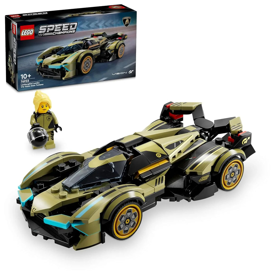 LEGO Speed Champions Lamborghini Vision GT Supercar – Collector Building Set for Ages 10+ - Naivri
