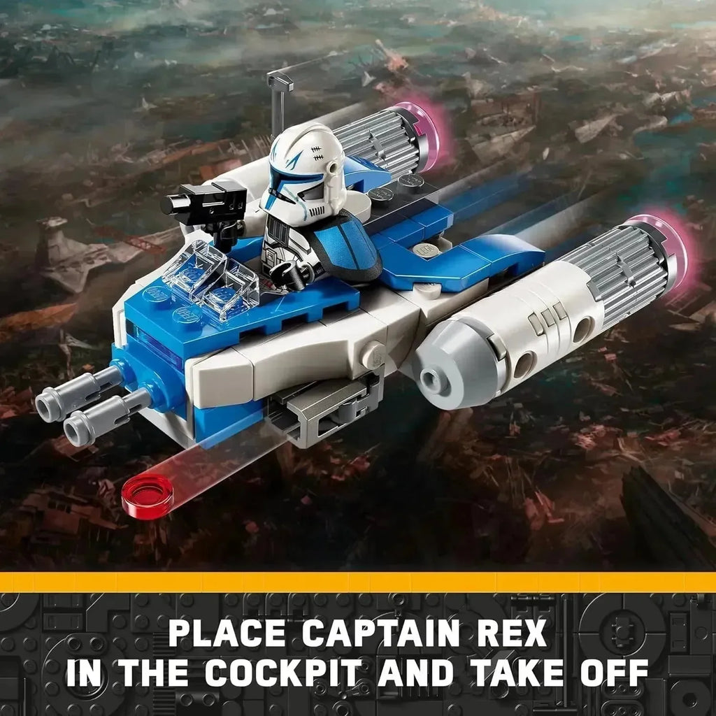 LEGO Star Wars 75391 Captain Rex Y-Wing Microfighter – Iconic Star Wars Fun for Kids and Collectors - Naivri