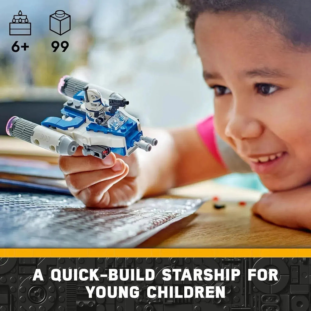 LEGO Star Wars 75391 Captain Rex Y-Wing Microfighter – Iconic Star Wars Fun for Kids and Collectors - Naivri