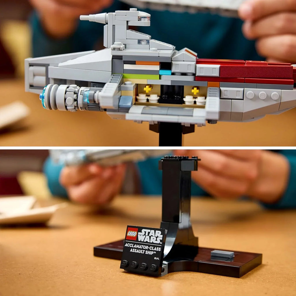 LEGO Star Wars Acclamator Starship 75404 – Mid-Scale Build & Display Model for Adults 18+ - Naivri