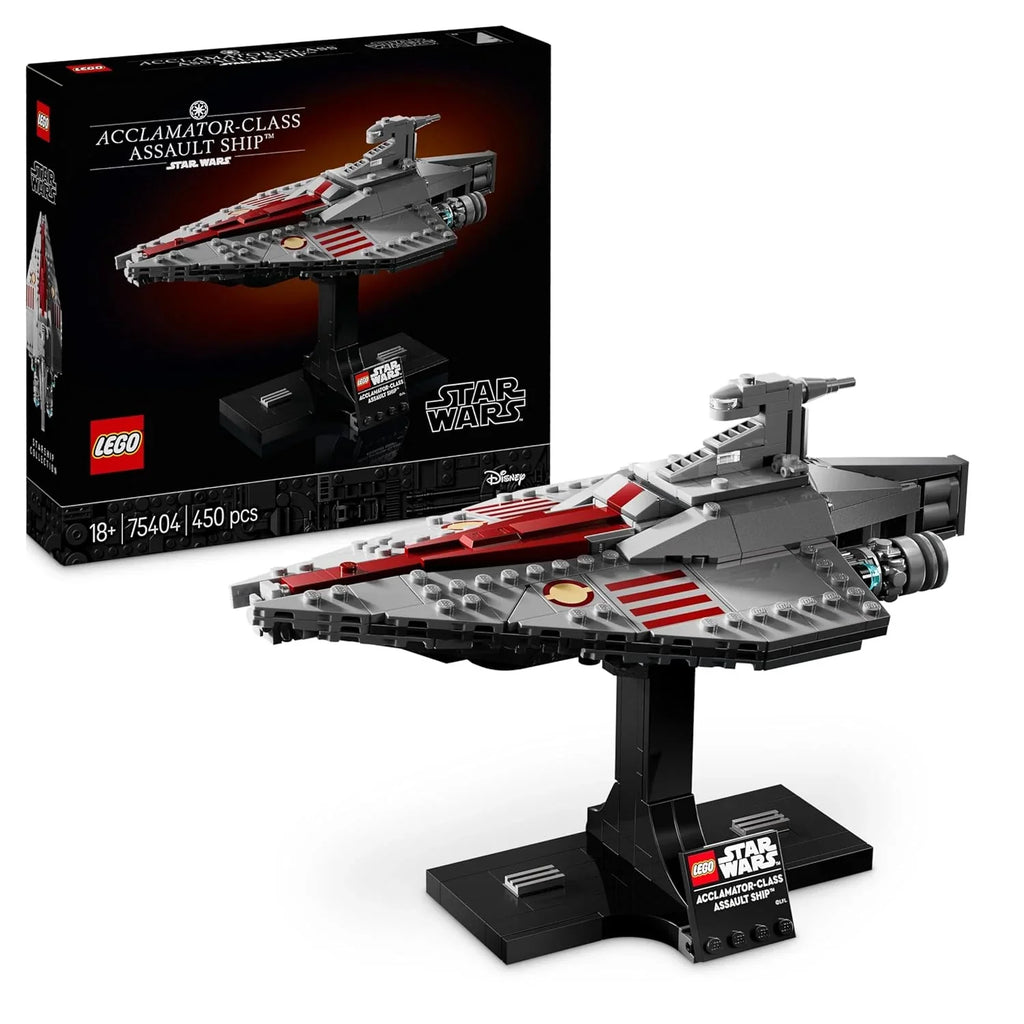 LEGO Star Wars Acclamator Starship 75404 – Mid-Scale Build & Display Model for Adults 18+ - Naivri