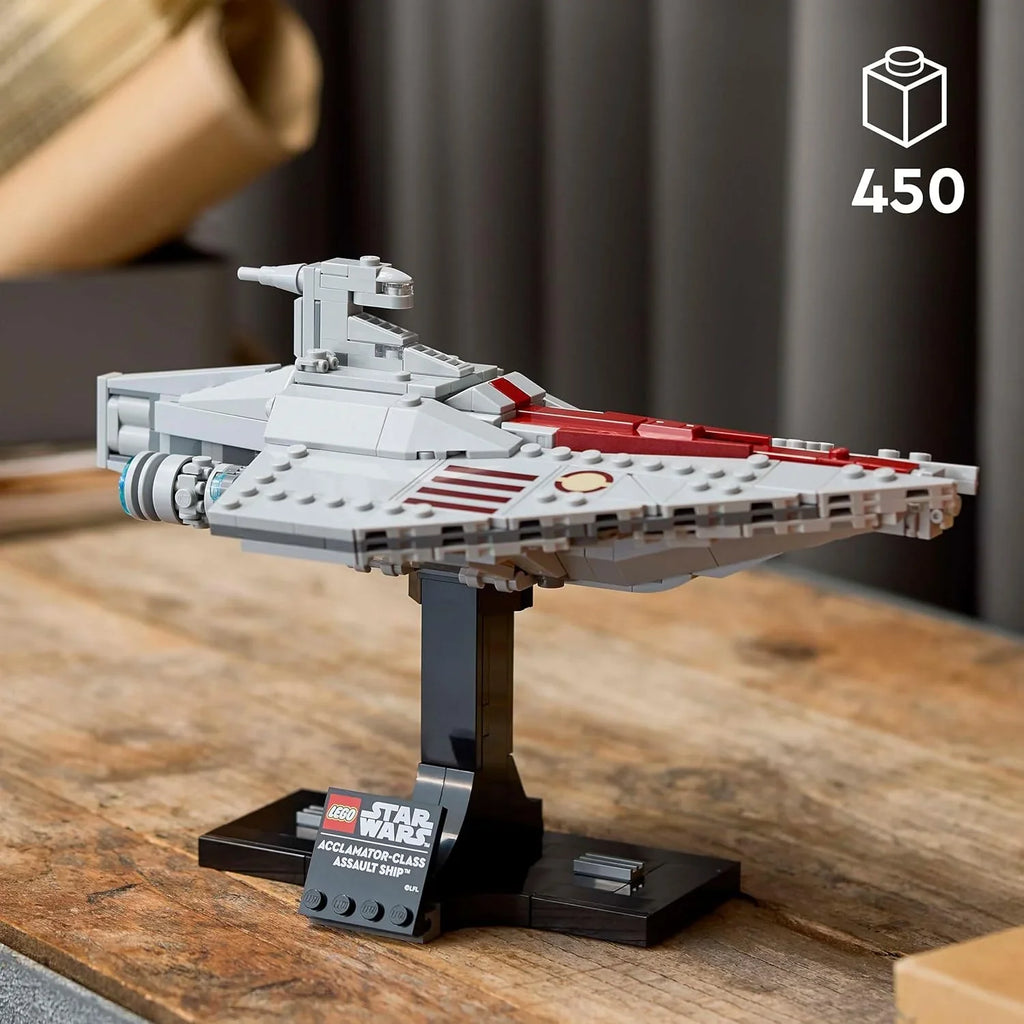LEGO Star Wars Acclamator Starship 75404 – Mid-Scale Build & Display Model for Adults 18+ - Naivri