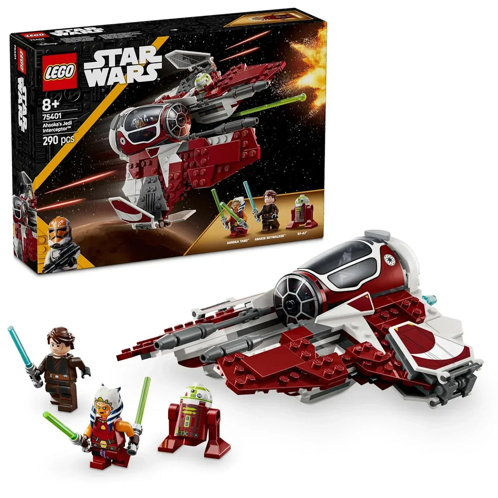 Lego Star Wars Ahsoka’s Jedi Interceptor Starfighter Building Toy 75401 – A Galactic Gift for Star Wars Fans Aged 8+ - Naivri