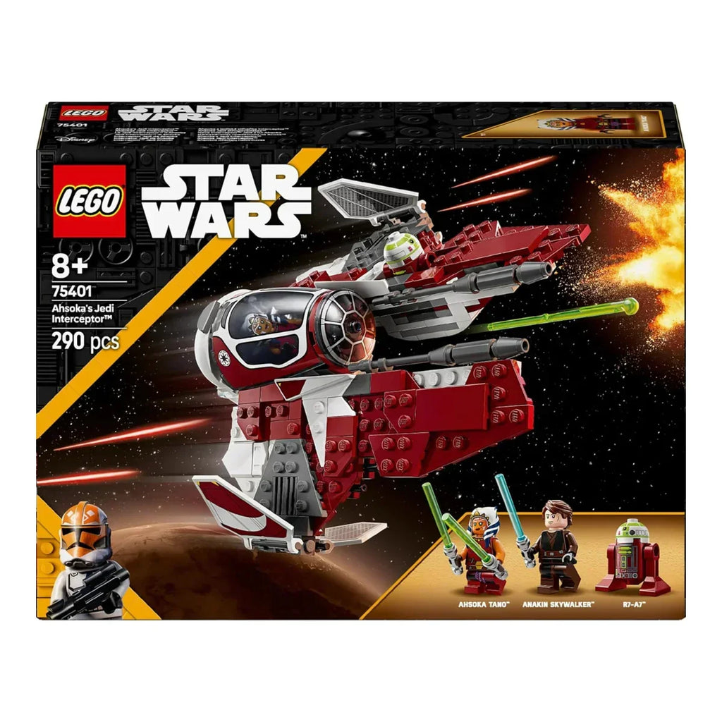 Lego Star Wars Ahsoka’s Jedi Interceptor Starfighter Building Toy 75401 – A Galactic Gift for Star Wars Fans Aged 8+ - Naivri