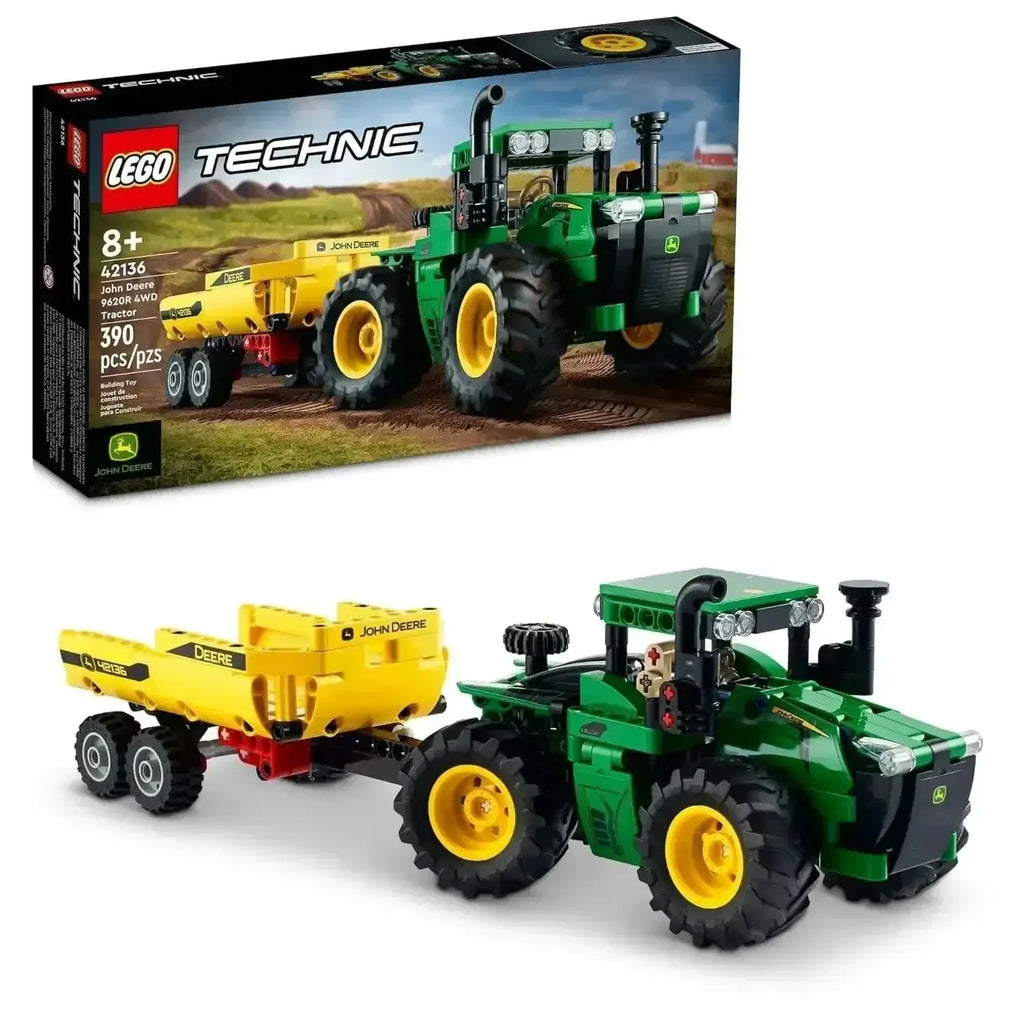LEGO Technic 42136 John Deere 9620R 4WD Tractor – Realistic Tractor Building Set for Kids and Hobbyists - Naivri