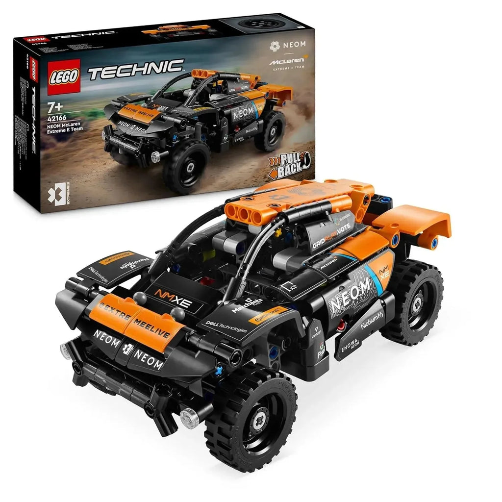 LEGO Technic 42166 – NEOM McLaren Extreme E Race Car Pull-Back Toy | 252 Pieces | Off-Road Racing Car Toy for Kids Age 7+ - Naivri