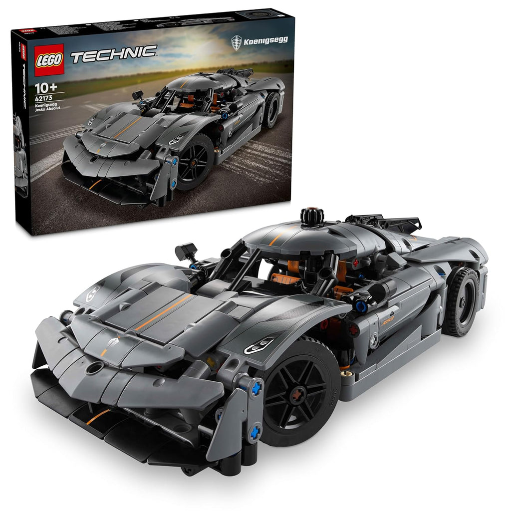 Lego Technic 42173 Koenigsegg Jesko Absolut Grey Hypercar - Naivri