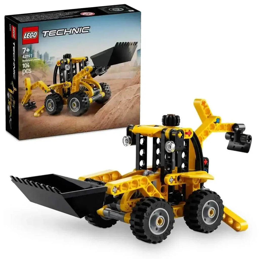 LEGO Technic 42197 Backhoe Loader – Construction Vehicle Building Toy for Kids Age 7+ - Naivri