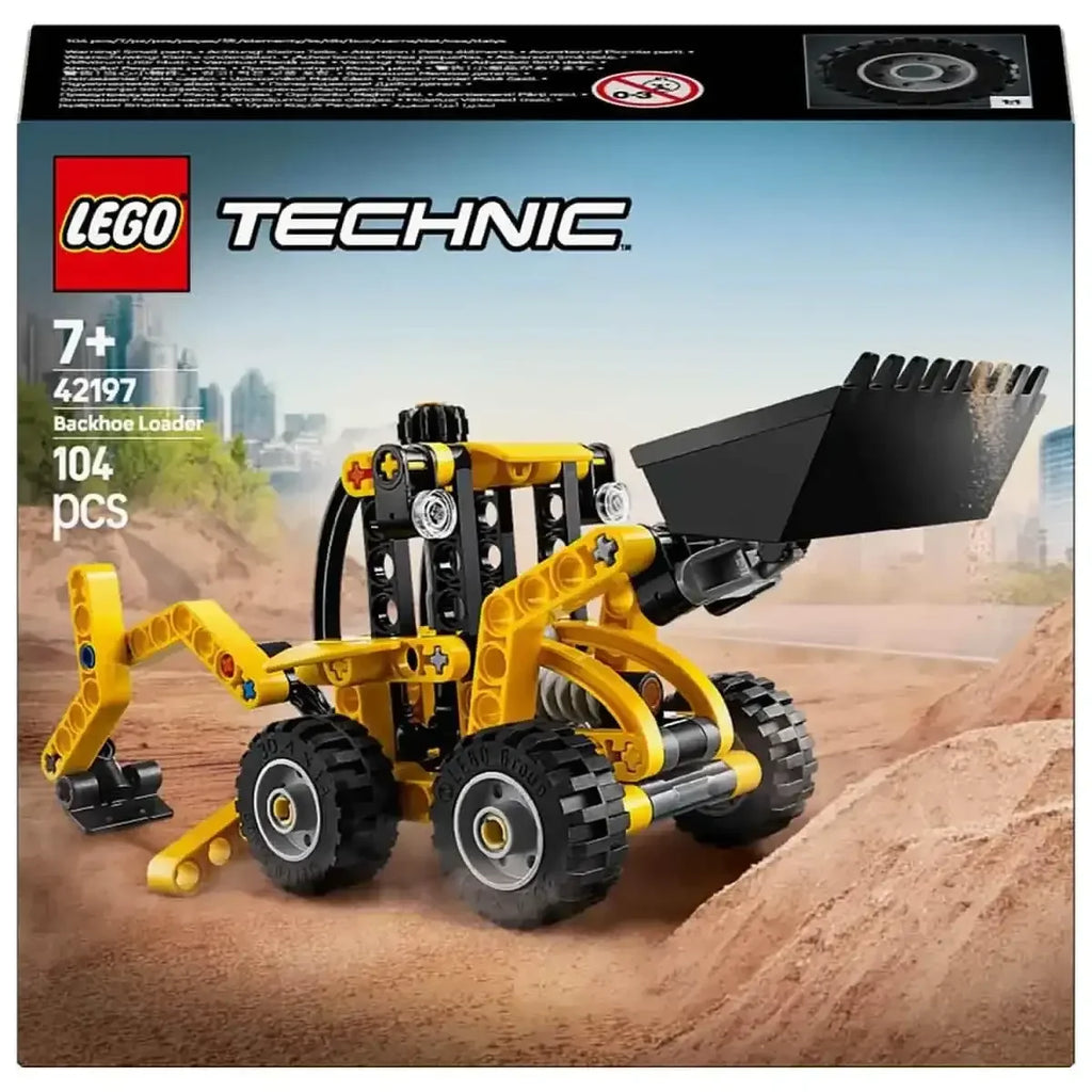 LEGO Technic 42197 Backhoe Loader – Construction Vehicle Building Toy for Kids Age 7+ - Naivri