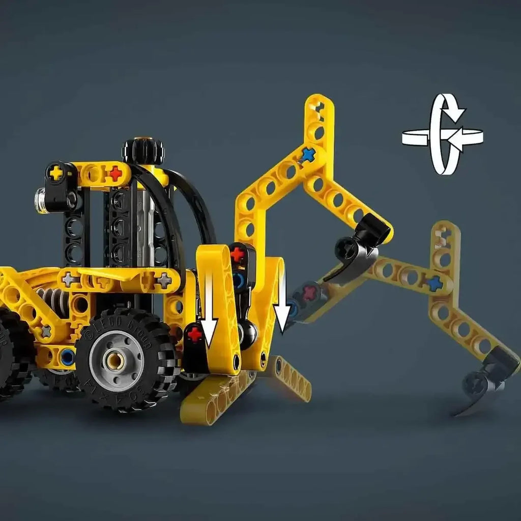 LEGO Technic 42197 Backhoe Loader – Construction Vehicle Building Toy for Kids Age 7+ - Naivri