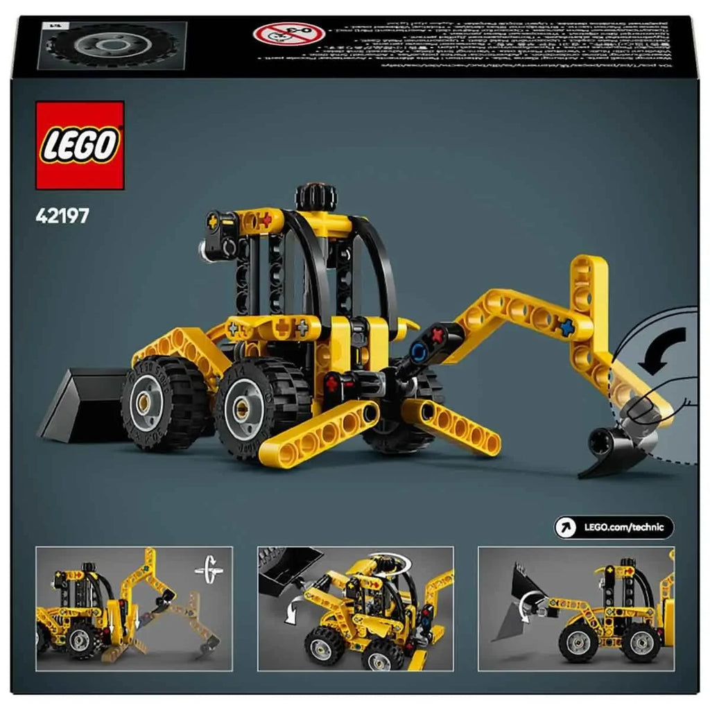 LEGO Technic 42197 Backhoe Loader – Construction Vehicle Building Toy for Kids Age 7+ - Naivri
