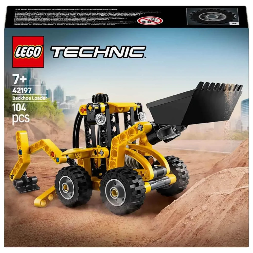LEGO Technic 42197 Backhoe Loader – Construction Vehicle Building Toy for Kids Age 7+ - Naivri