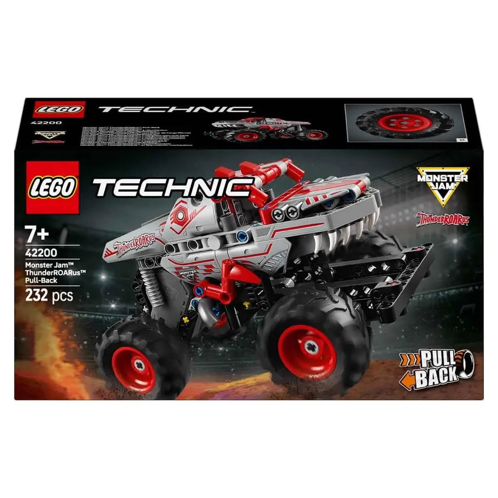 LEGO Technic 42200 Monster Jam™ ThunderROARus™ Pull-Back Truck Toy for Kids (Ages 7+) - Naivri